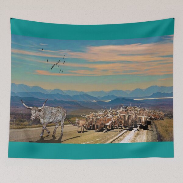 Item preview, Cattle Drive Highway Longhorns designed and sold by oz10.