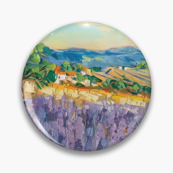 Item preview, Provence Lavender Fields – Post-Impressionist Landscape Art designed and sold by CARRAANN.
