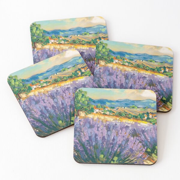 Item preview, Provence Lavender Fields – Post-Impressionist Landscape Art designed and sold by CARRAANN.