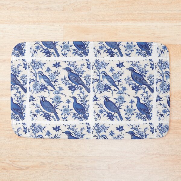 Item preview, Cobalt Chinoiserie Birds designed and sold by TestudoDesign.
