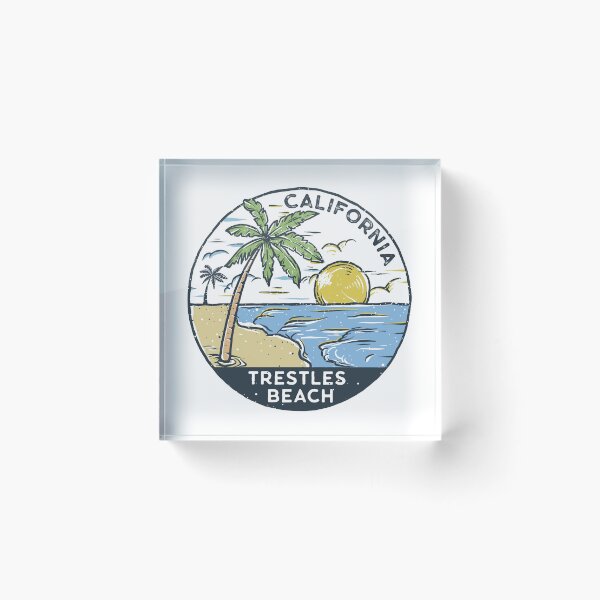Item preview, Trestles Beach California Vintage designed and sold by KrisSidDesigns.