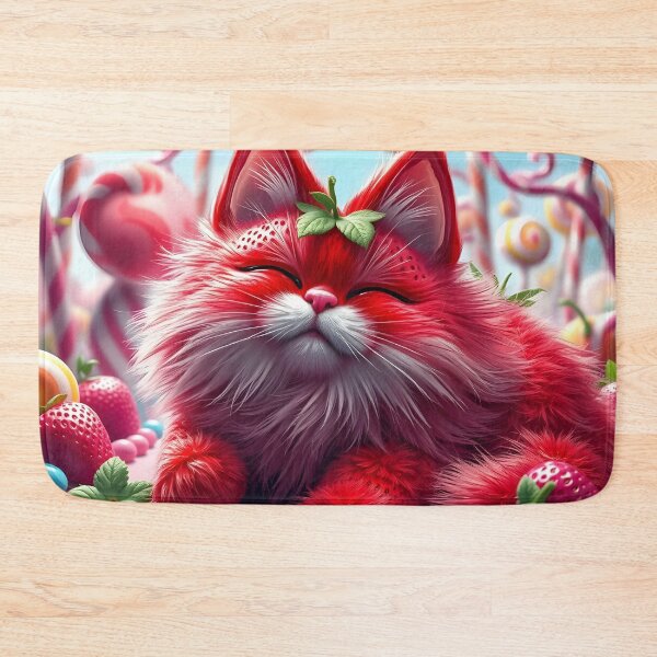 Item preview, Strawberry Cat designed and sold by MedusaFrost Creations.