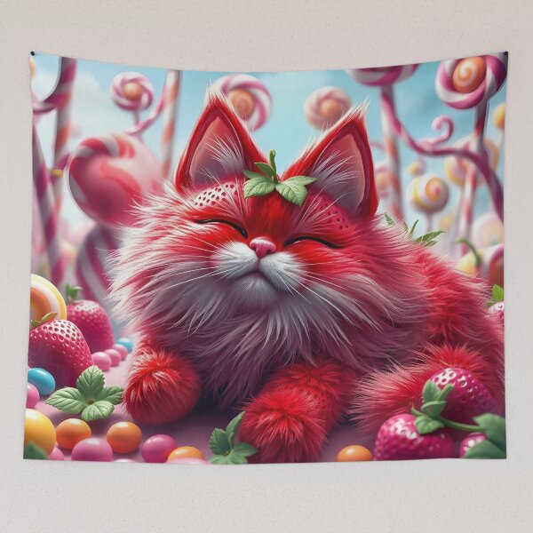 Item preview, Strawberry Cat designed and sold by MedusaFrost Creations.