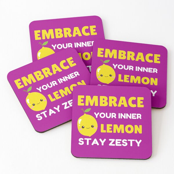 Item preview, Embrace Your Inner Lemon Stay Zesty Funny Fruit Pun designed and sold by StudioTina.