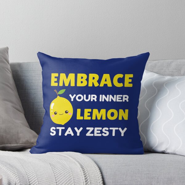Item preview, Embrace Your Inner Lemon Stay Zesty Funny Fruit Pun designed and sold by StudioTina.