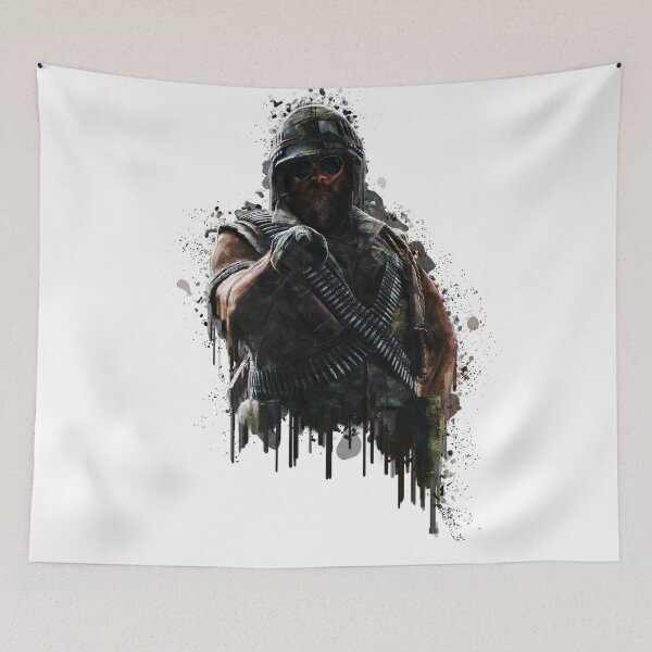 Item preview, Blackbeard Elite T-Shirt – Six Siege Operator Design for Gamers designed and sold by traxim.