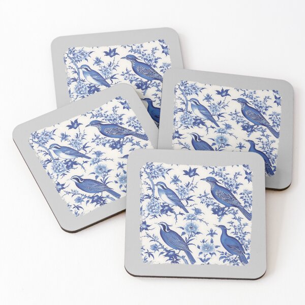 Item preview, Cobalt Chinoiserie Birds designed and sold by TestudoDesign.