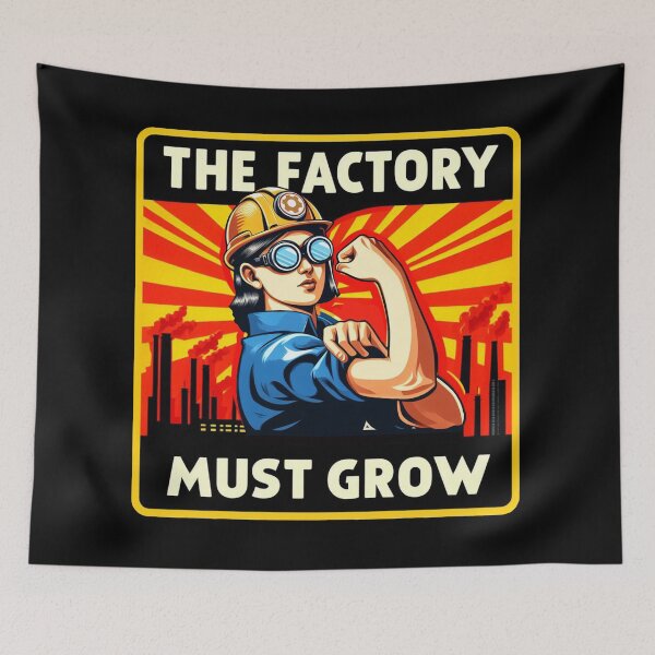Item preview, The factory must grow - Factorio designed and sold by Gautamaa.