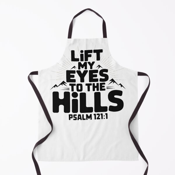 Item preview, Lift My Eyes to the Hills – Psalm 121:1 Christian Typography designed and sold by digitalscrabble.