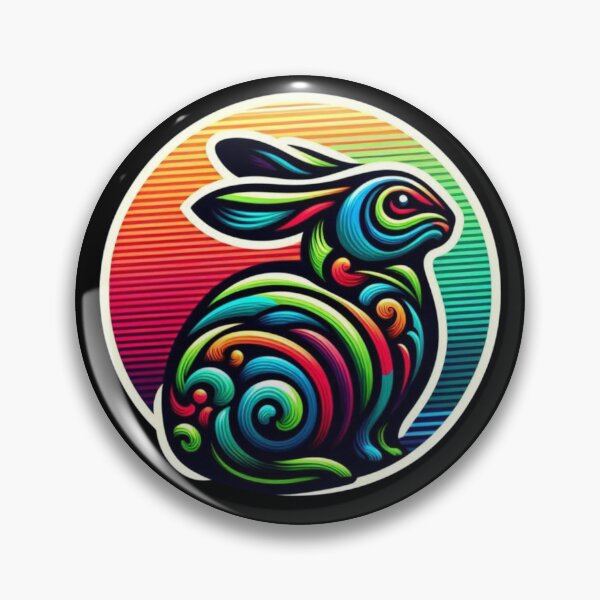Item preview, Synthwave rabbit designed and sold by LittleBabyStyle.