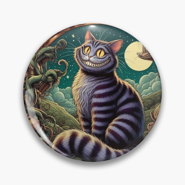 Item preview, Cheshire Cat – Mysterious Grin & Wonderland Vibes designed and sold by GOLDENLIONPERU.