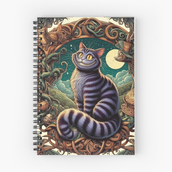 Item preview, Cheshire Cat – Mysterious Grin & Wonderland Vibes designed and sold by GOLDENLIONPERU.