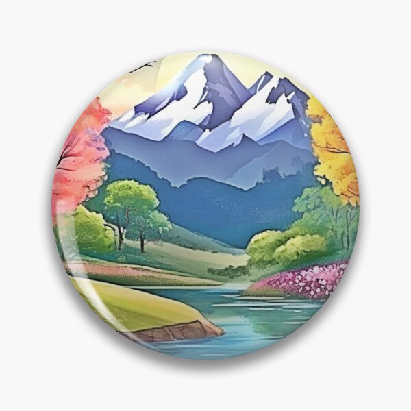 Artikelvorschau, Bergfluss Landschaftskunst entworfen und verkauft von Health And Fitness Posts e-Store.