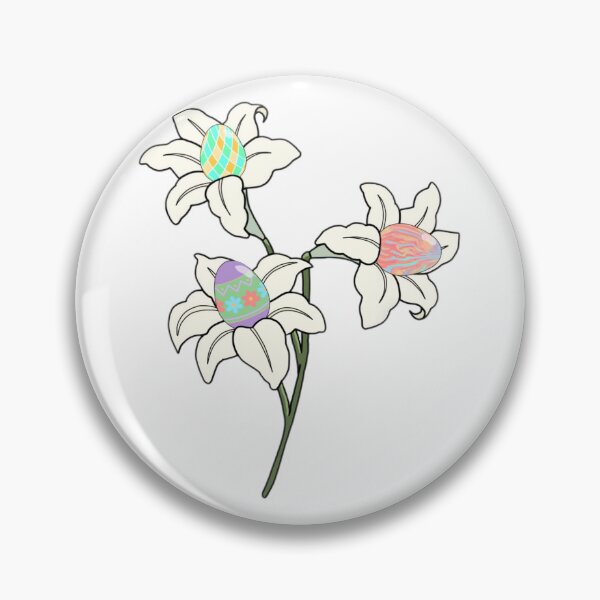 Item preview, Easter eggs blooming from lilies designed and sold by Artistkhg.