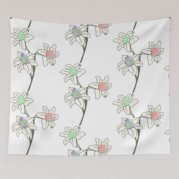 Item preview, Easter eggs blooming from lilies designed and sold by Artistkhg.
