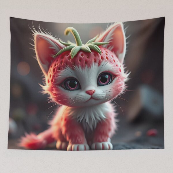 Item preview, Strawberry Kitten designed and sold by MedusaFrost Creations.