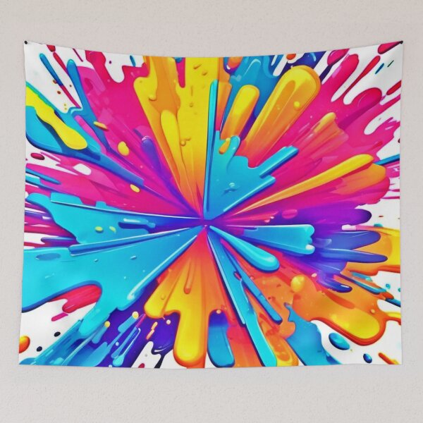 Item preview, Radial Color Burst Art designed and sold by Health And Fitness Posts e-Store.