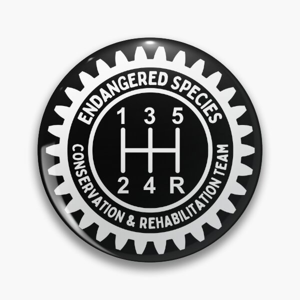 Item preview, Endangered Species Stick Shift, Funny Manual Transmission Gear - White Print designed and sold by tumbleweedphoto.