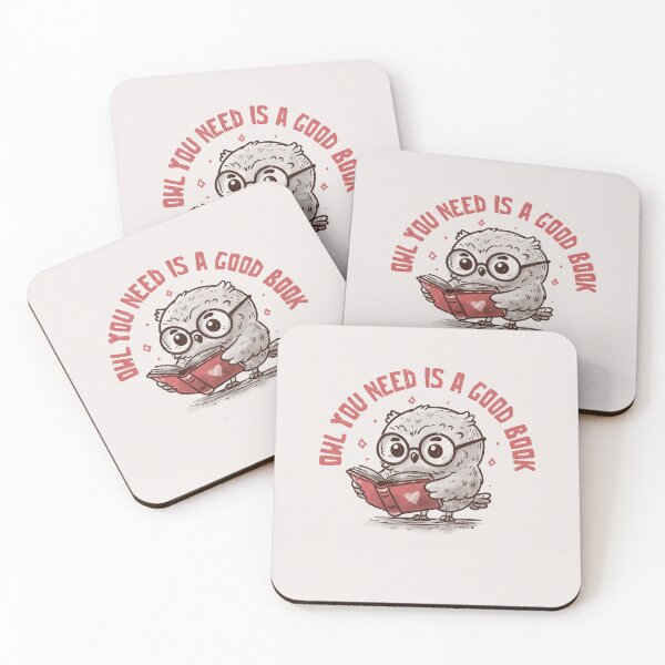 Item preview, Owl You Need is a Good Book Cute Owl Reading designed and sold by koalateess.