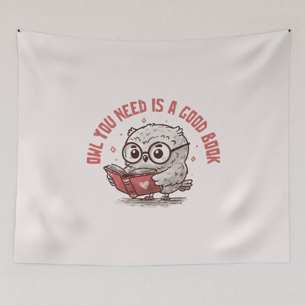 Item preview, Owl You Need is a Good Book Cute Owl Reading designed and sold by koalateess.