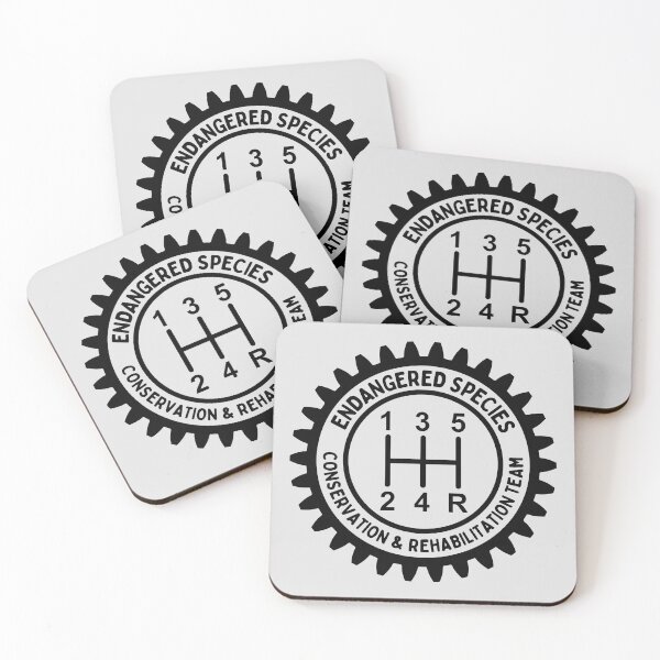 Item preview, Endangered Species Stick Shift, Funny Manual Transmission Gear - Black Print designed and sold by tumbleweedphoto.
