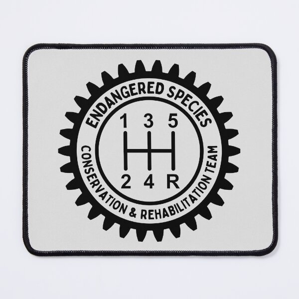 Item preview, Endangered Species Stick Shift, Funny Manual Transmission Gear - Black Print designed and sold by tumbleweedphoto.