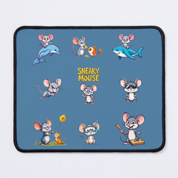 Item preview, Sneaky Mouse Sticker Set - Mischief & Mice designed and sold by SteadyRolling.