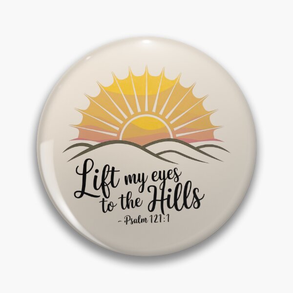 Item preview, Lift My Eyes to the Hills – Psalm 121:1 Christian Sunrise Art designed and sold by digitalscrabble.