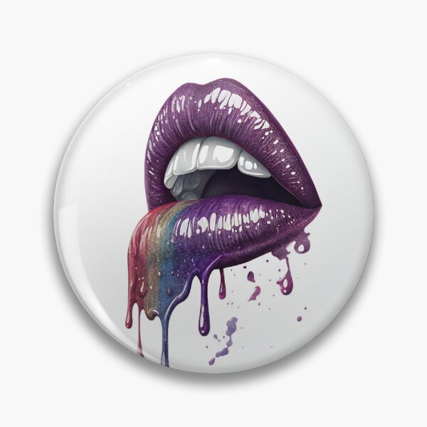 Item preview, Mounth dripping shiny textured multicoloured lipstick designed and sold by NuttyAnimals.