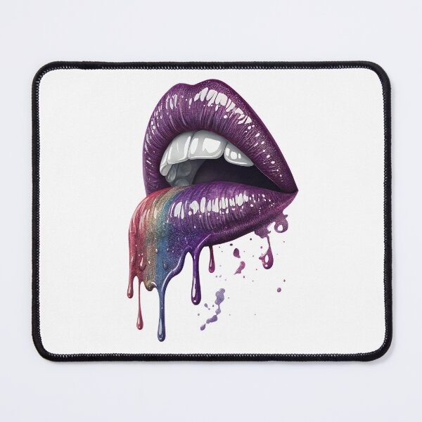 Item preview, Mounth dripping shiny textured multicoloured lipstick designed and sold by NuttyAnimals.