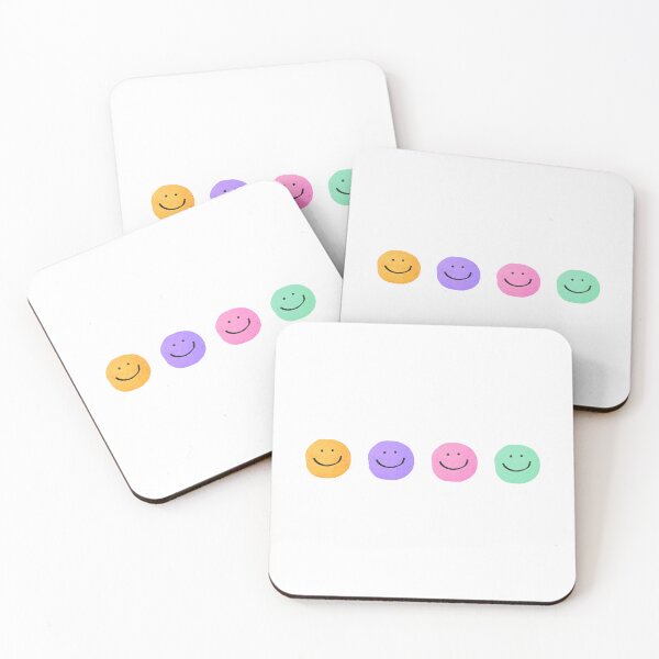 Item preview, colorful smiley happy faces designed and sold by smallpawsinc.