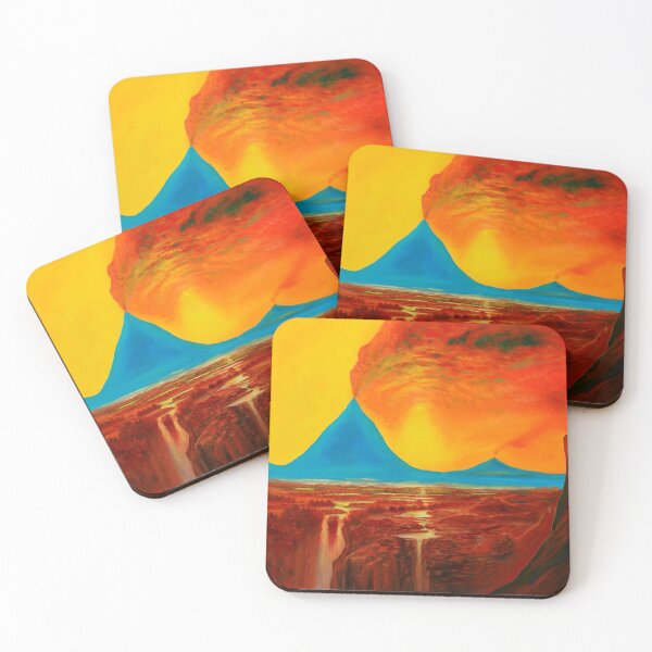 Item preview, Blue Volcano - Mountain with Volcano designed and sold by art paintings.
