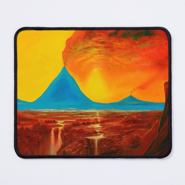 Item preview, Blue Volcano - Mountain with Volcano designed and sold by art paintings.
