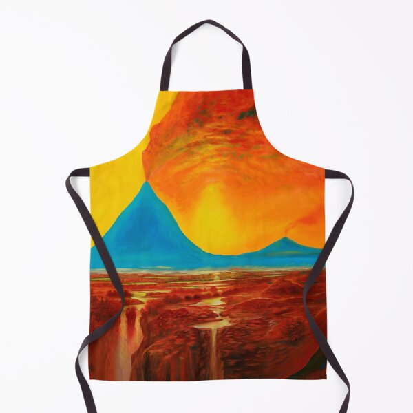 Item preview, Blue Volcano - Mountain with Volcano designed and sold by art paintings.