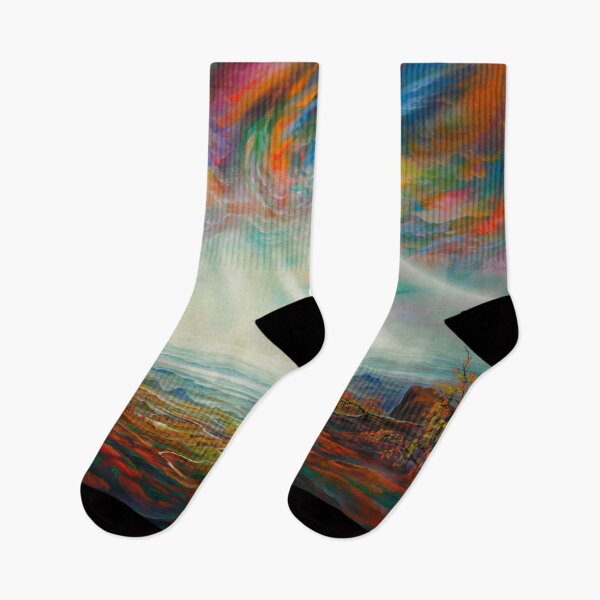 Item preview, Clearing - rays of light over a colorful landscape designed and sold by art paintings.