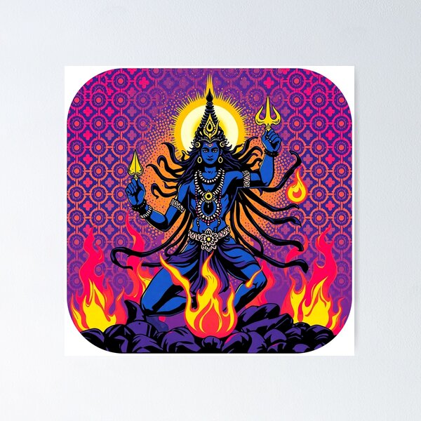 Item preview, Shiva, the God of Destruction – Energetic and Mystical Illustration designed and sold by MiraboliK.