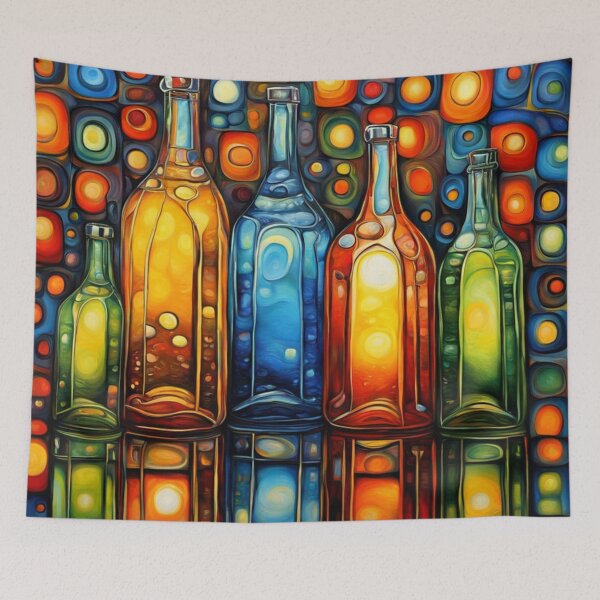 Item preview, Glass Bottles Reflected 4 designed and sold by George Hutton Hunter.