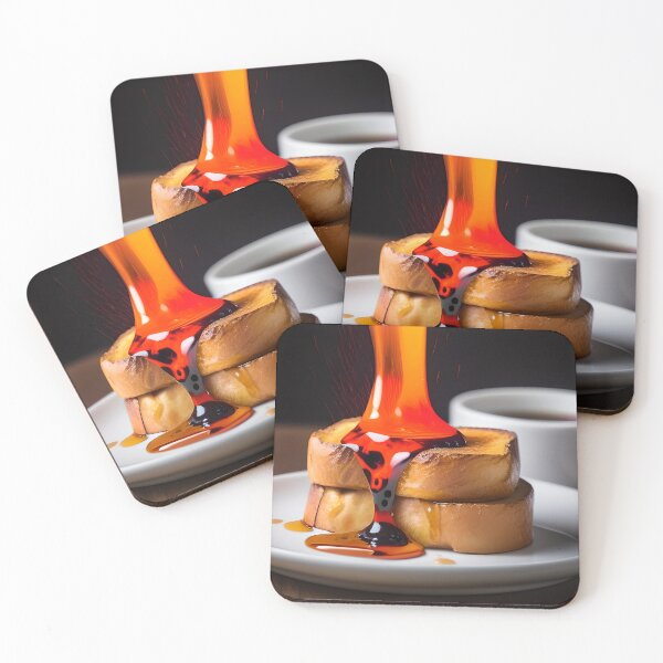 Item preview, French toast covered in molten lava designed and sold by stableImaginarium.