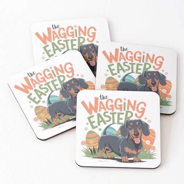 Item preview, Dachshund Easter - The Wagging Easter designed and sold by GRABAPSHOP.