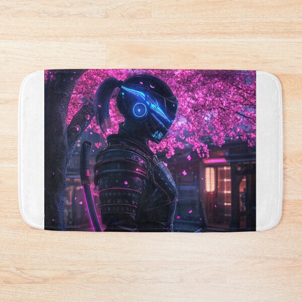 Item preview, Cybernetic Samurai Under Sakura Glow designed and sold by ArctiveStudio.