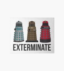 Daleks through the Years Art Board