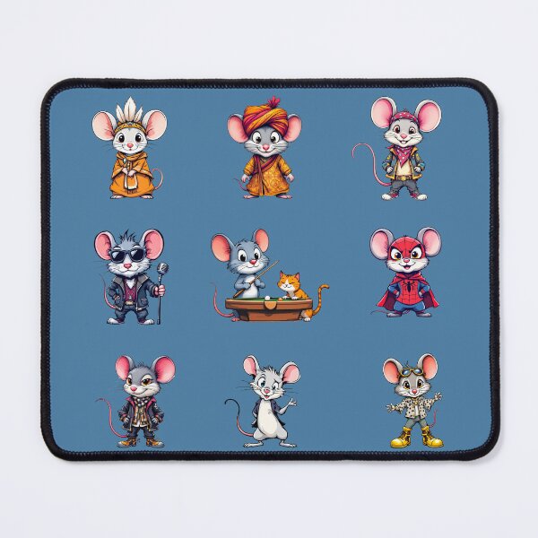 Item preview, Sneaky Mouse Sticker Set 2 - Stylish Mice designed and sold by SteadyRolling.