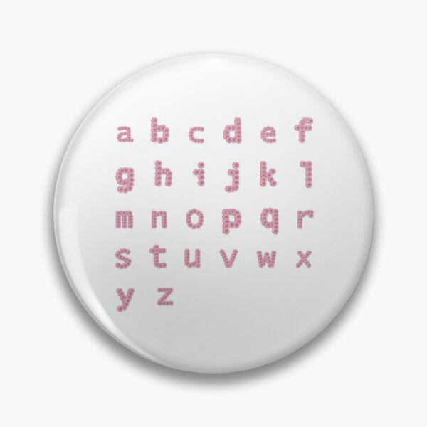Item preview, Pink Flower Letters Alphabet Sticker Pack designed and sold by ellenhenry.