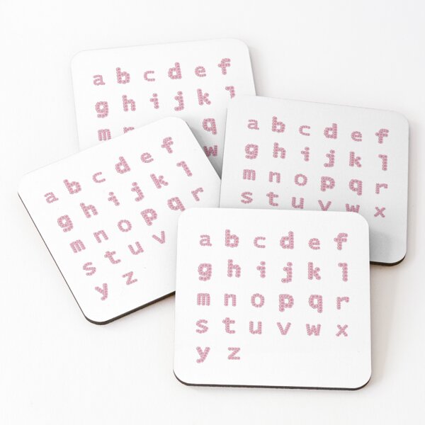 Item preview, Pink Flower Letters Alphabet Sticker Pack designed and sold by ellenhenry.