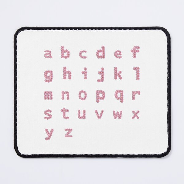 Item preview, Pink Flower Letters Alphabet Sticker Pack designed and sold by ellenhenry.