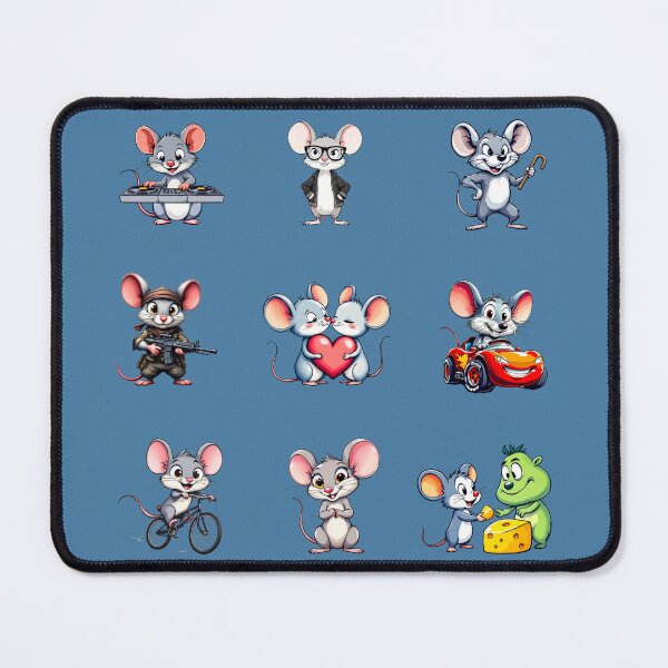 Item preview, Sneaky Mouse Sticker Set 3 - Fun Mouse Stickers designed and sold by SteadyRolling.