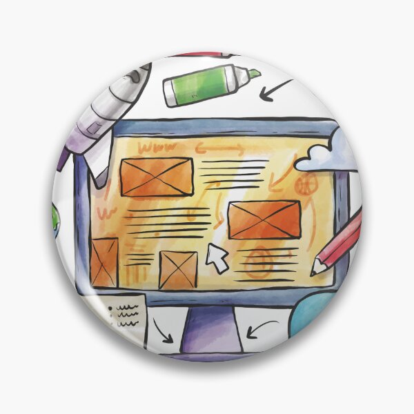 Item preview, Hand Drawn Web Design Concept designed and sold by Guryl Michal Designs.