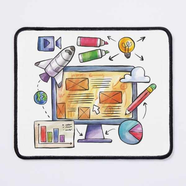 Item preview, Hand Drawn Web Design Concept designed and sold by Guryl Michal Designs.
