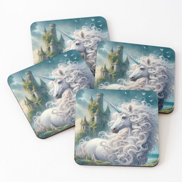 Item preview, Beautiful Pure White Unicorn by Enchanted Castle designed and sold by st4rlit3 st4rbrit3.