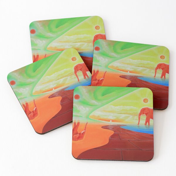 Item preview, At the Elephant Lake - Reflection in a surreal way designed and sold by art paintings.